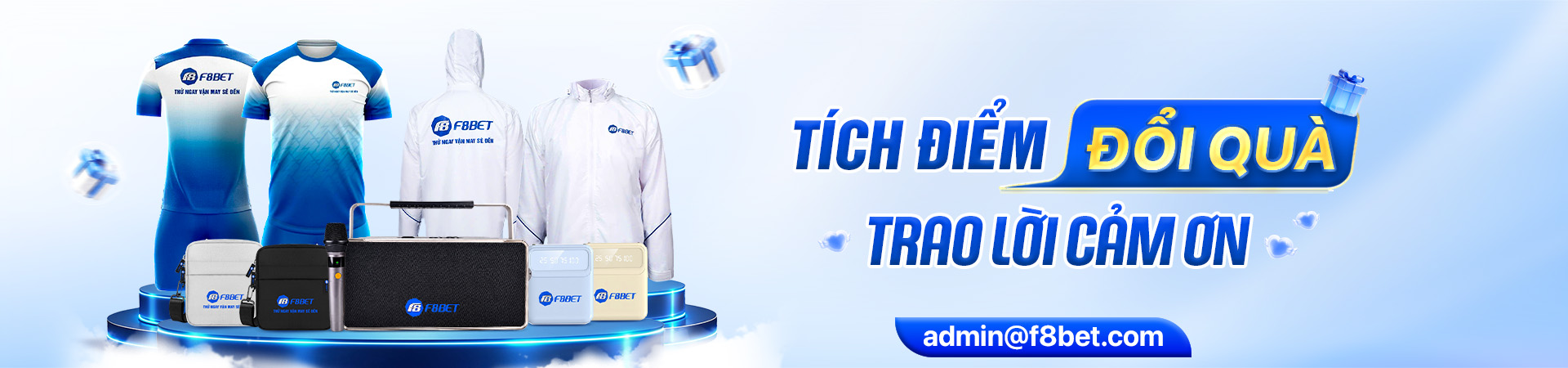 sự kiện đổi quà tại f8bet